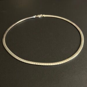 Vintage 925 Italy Sterling Silver Articulated Collar Necklace